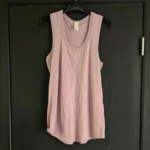 District Purple Sleeveless Tank Top with Relaxed Fit